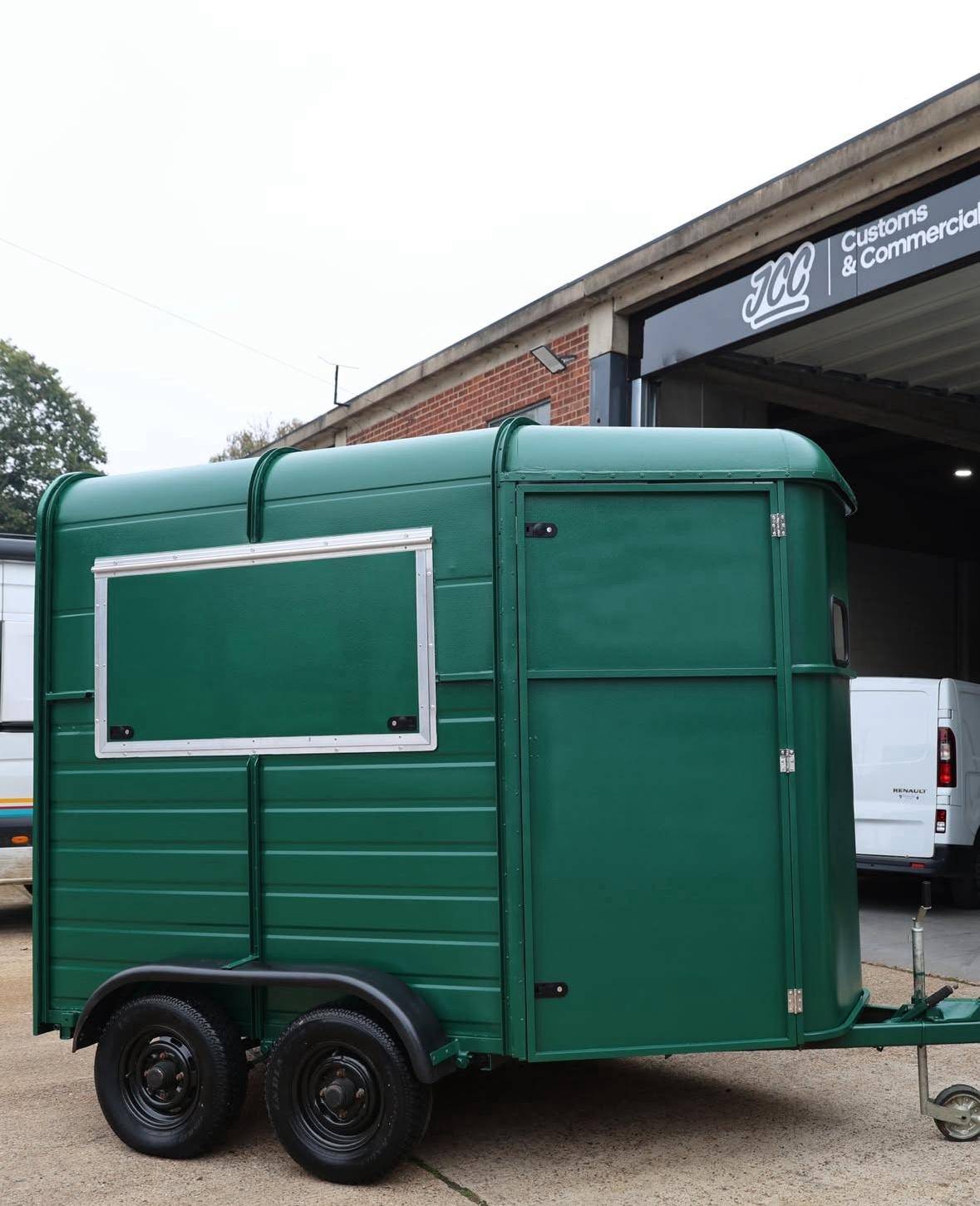 Food truck interior kitchen setup